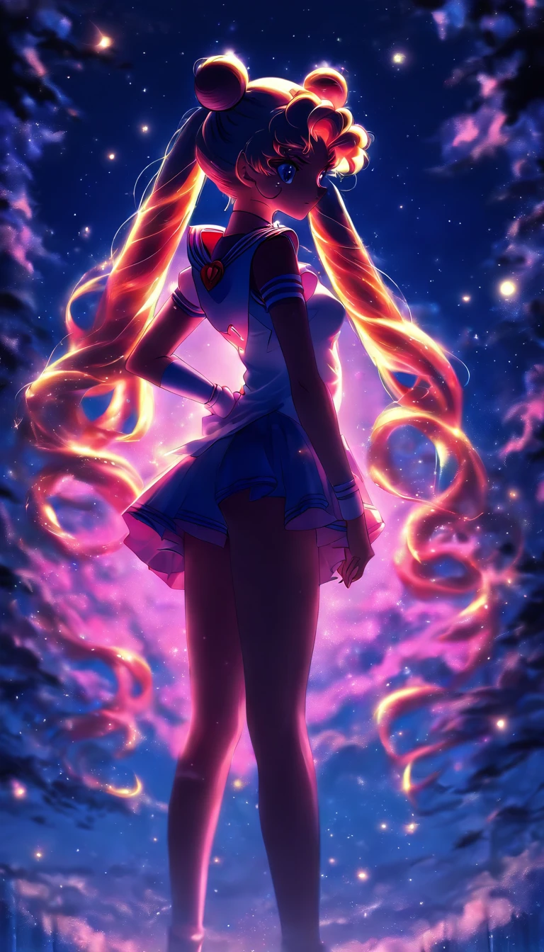 (Silhouette art,)(sailor moon),twintails,
(((arte em papel cortado,A world where only black exists:1.3),
(upper shot),1lady,Solo,willowy body,Slim body,
(JK,profile:1.2),White,Moonlight,The moon behind,Delicate legs,Delicate legs,Extremely long legs)),Slender,Beautiful legs,
sunder
(Dark moon)
Textured glass background,dreamy,psychedelic,
