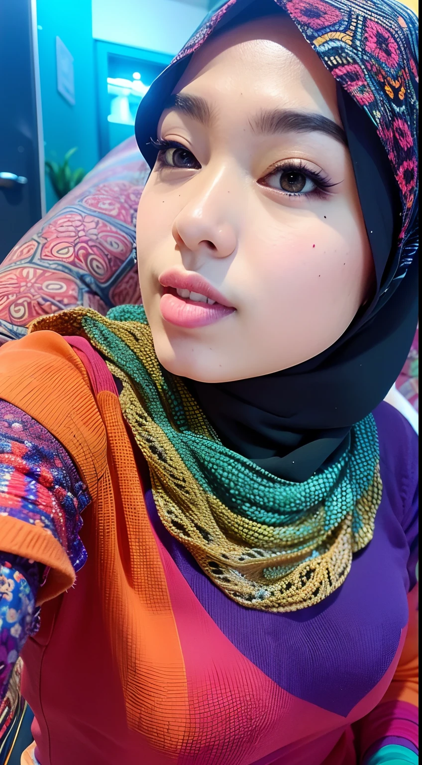 (masterpiece, top quality, best quality, official art, beautiful and aesthetic:1.2), (1 malay girl in hijab), extreme detailed,(fractal art:1.3),colorful,highest detailed