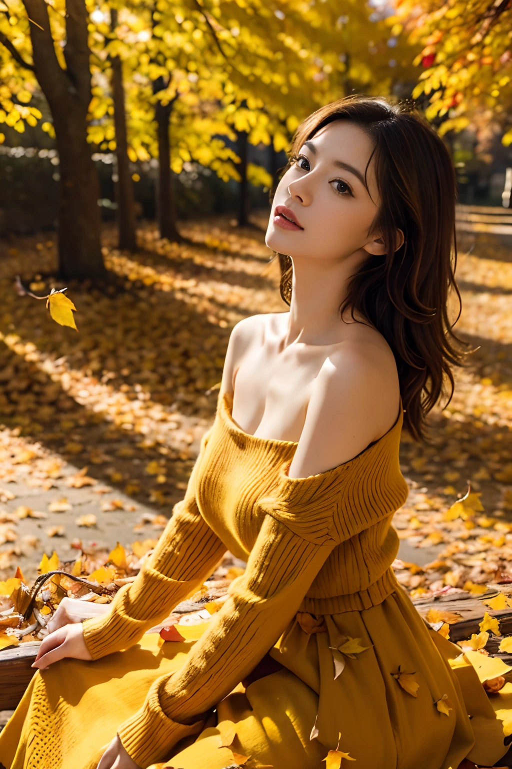 (Tabletop:1.3, Photorealistic:1.4, 8k), highest quality, masterpiece, Ultra-high resolution, Perfect dynamic composition, Professional camera work, Grow light effect, Highly detailed skin and facial textures:1.3, Detailed eyes, Detailed limbs, autumn&#39;s, Lighting, One Girl, Cute and sexy slim 23 year old woman, Fair skin, (A dreamy look:0.9, Totally captivates you:1.0), (Japanese red kimono:1.35), (Ample breasts:0.9), (Buckshot, View your viewers, Random pose), (Beautiful Blue Eyes, Beautiful erotic eyes:0.85), Sexy Face:0.4, (A taste that exudes beautiful eroticism:0.85), ((Too cute beauty:0.9)), 