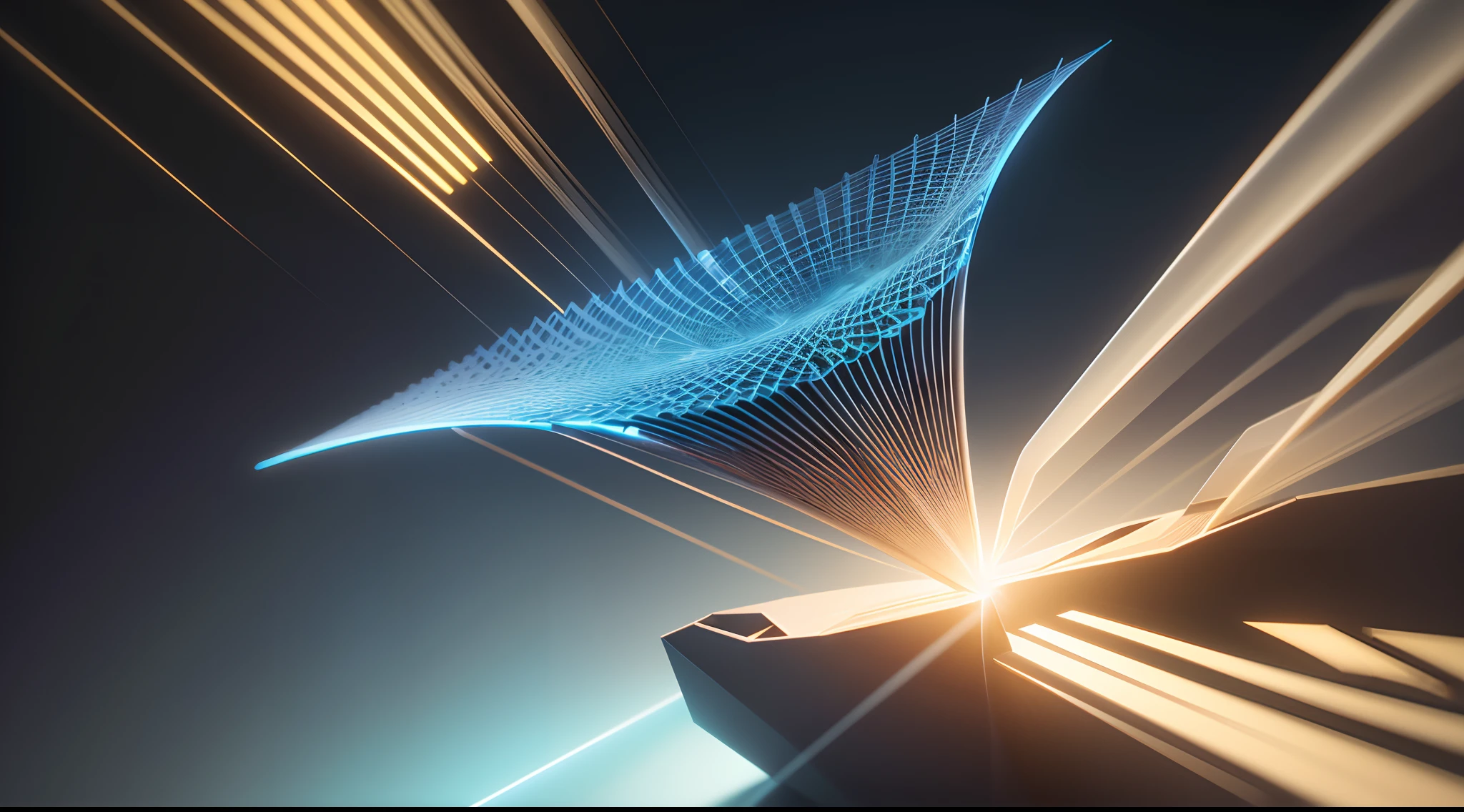 Engaging 3D visualization featuring stunning graphs、glinting