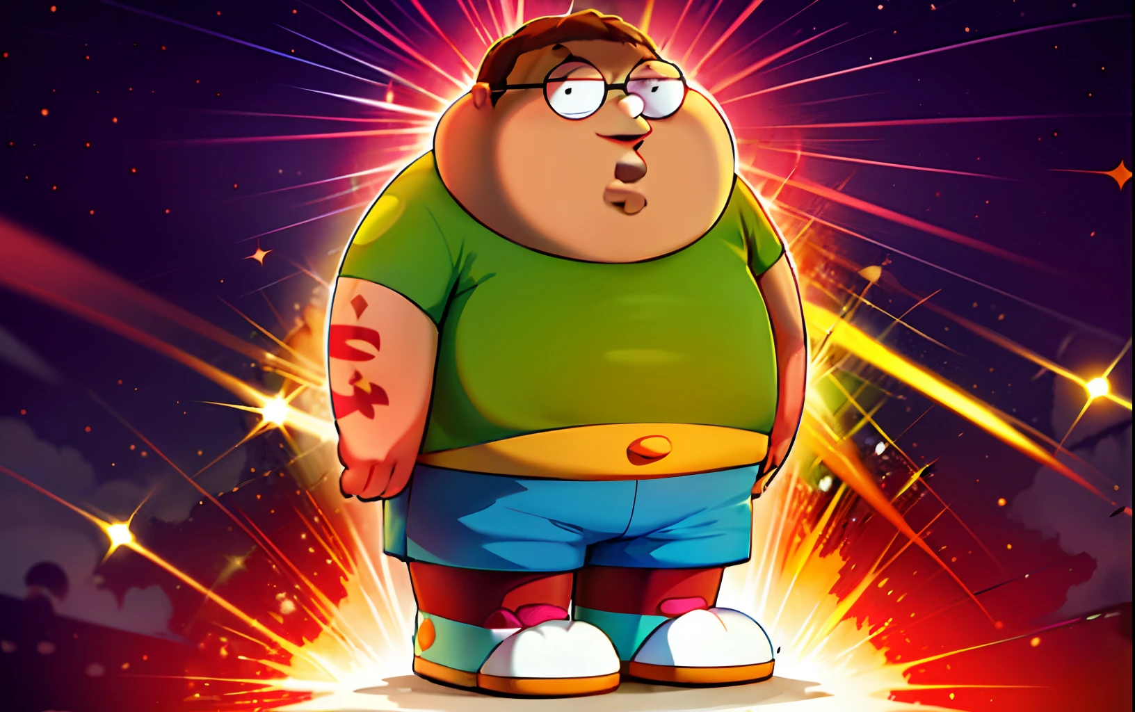 um personagem de desenho animado de um homem com uma barriga grande e uma camisa vermelha, Peter Griffin Tipo de Corpo, Pedro Griffin, Dwayne Johnson em Family Guy, de family guy, Peter Griffin como uma pessoa real, Penteado Peter Griffin, Peter Griffin Rosto, imagem vazada, Peter Griffin na vida real, family guy style, Eric Cartman na vida real, figura gorda