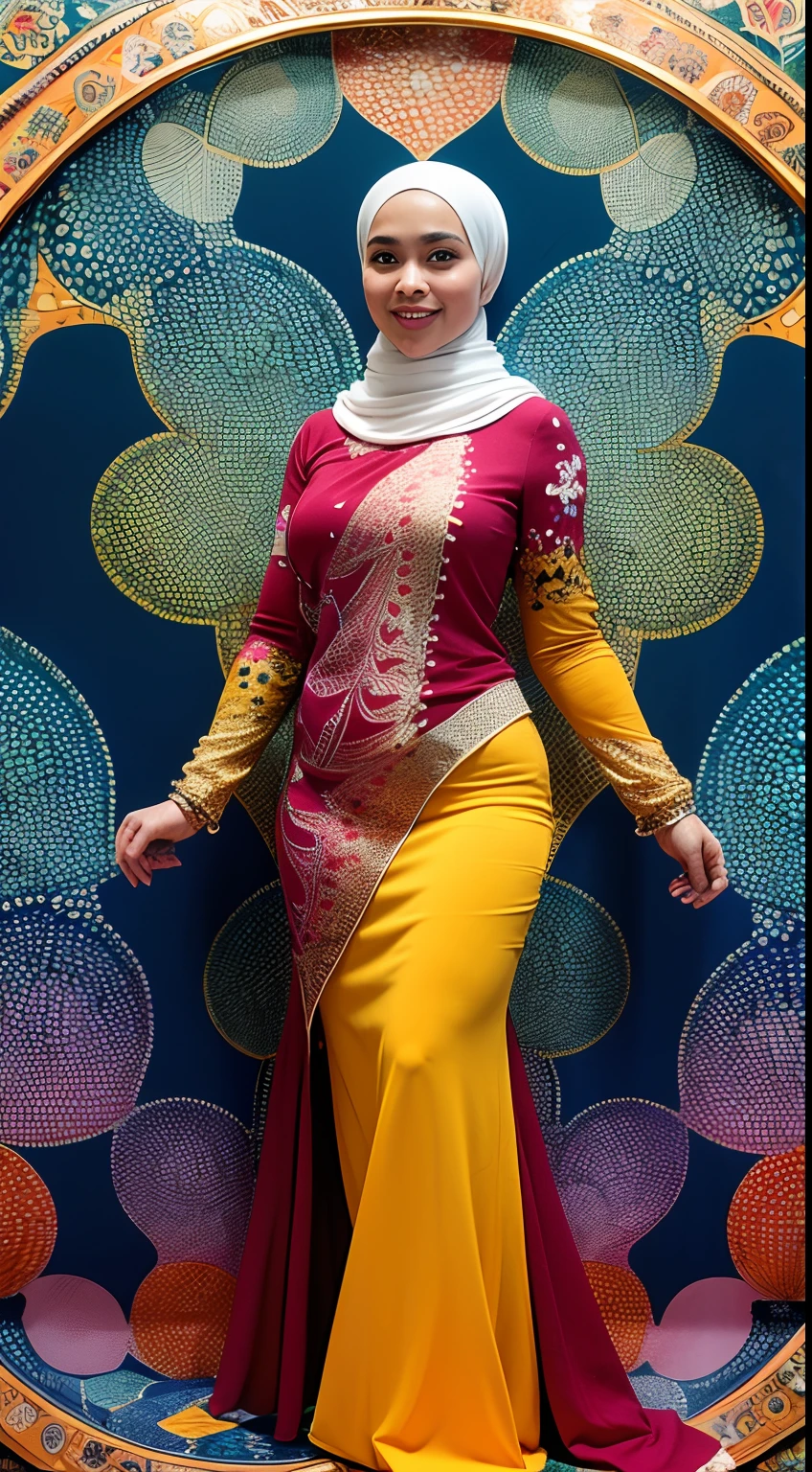 (masterpiece, top quality, best quality, official art, beautiful and aesthetic:1.2), (1 malay girl in hijab), extreme detailed,(fractal art:1.3),colorful,highest detailed