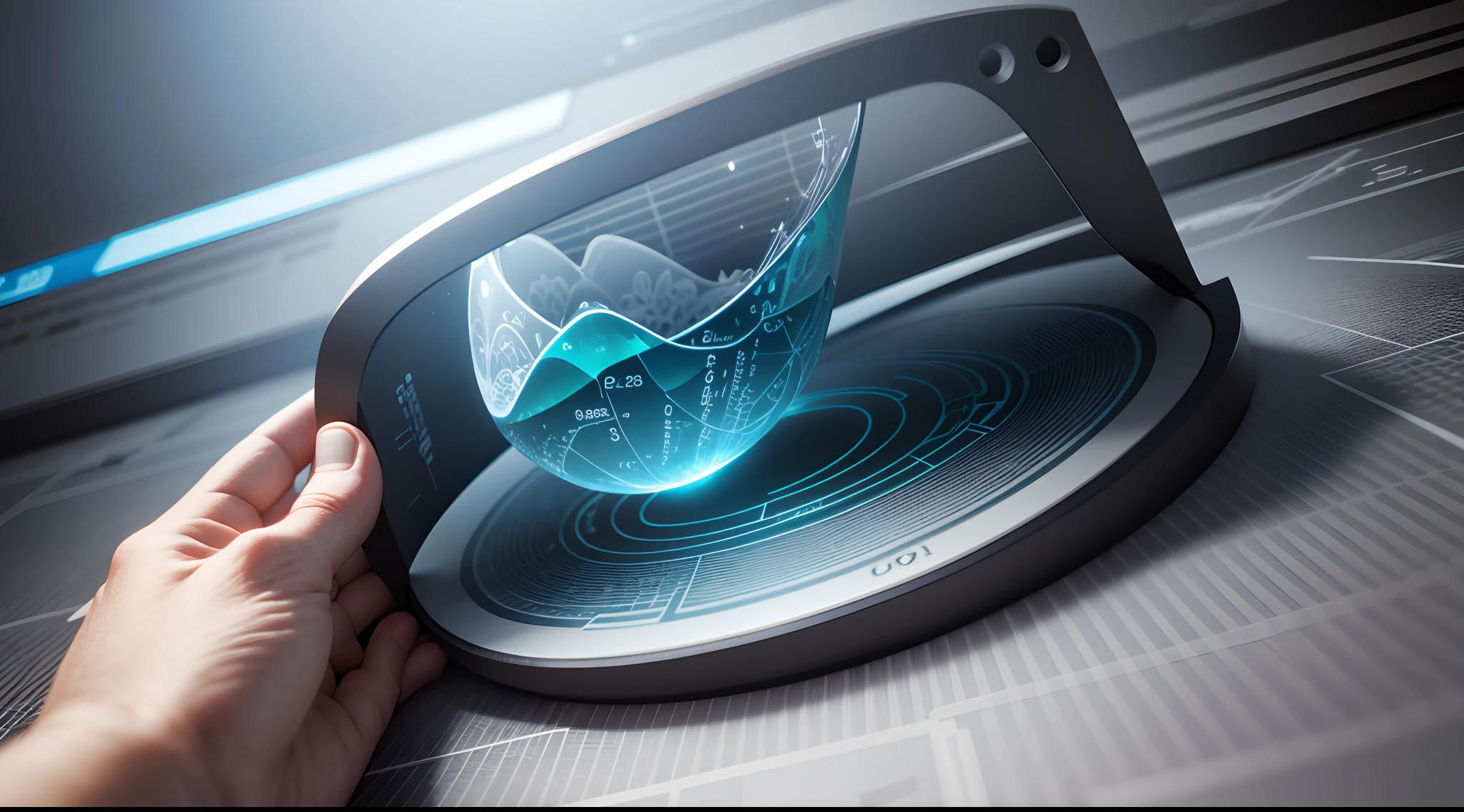 Engaging 3D visualization featuring stunning graphs、glinting