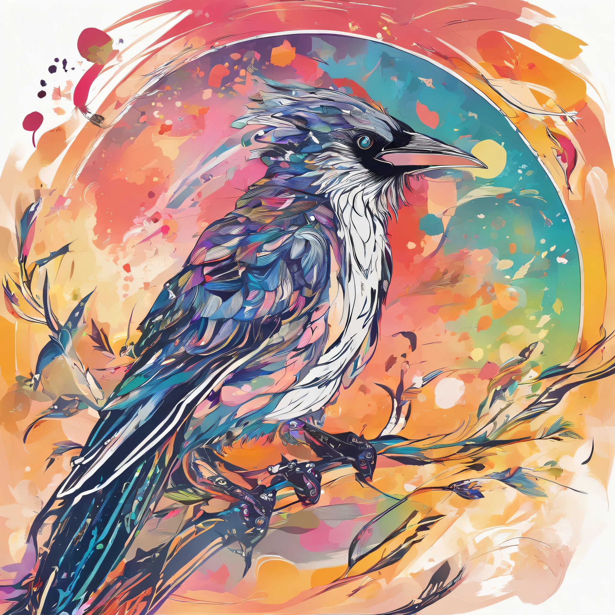 Sesame Amano, Heavenly spotted crow, masutepiece, Best Quality