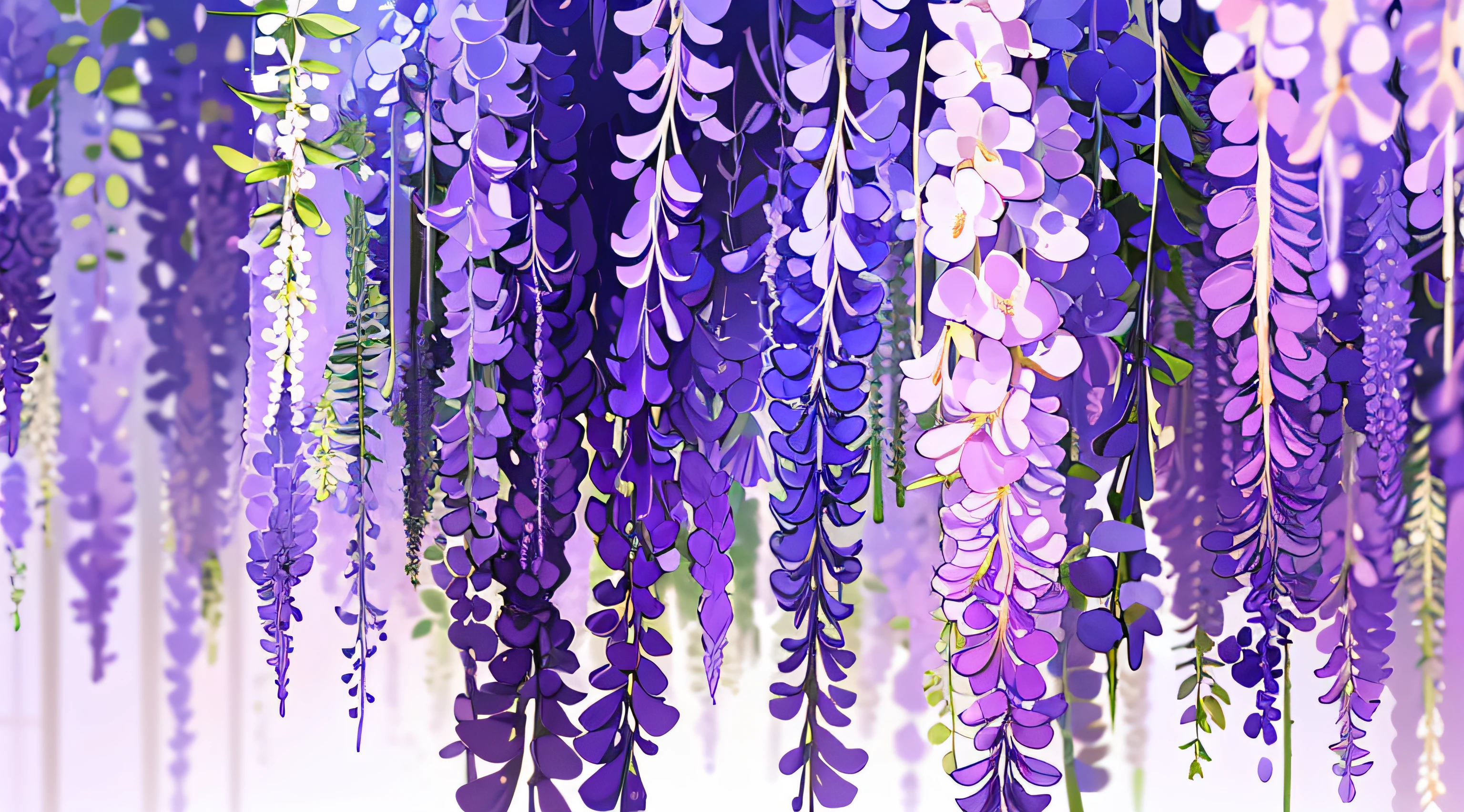 Wallpaper, wisteria, wisteria tree, wisteria petal, wisteria tree, whole wisteria tree, wind blowing, light with pink gradation background, HD Detail, Ultra Detail, Film, Hyper Realism, Soft Light, Deep Field Focus Bokeh, Ray Tracing, Diffuse (extra fine glass reflections). --v6
