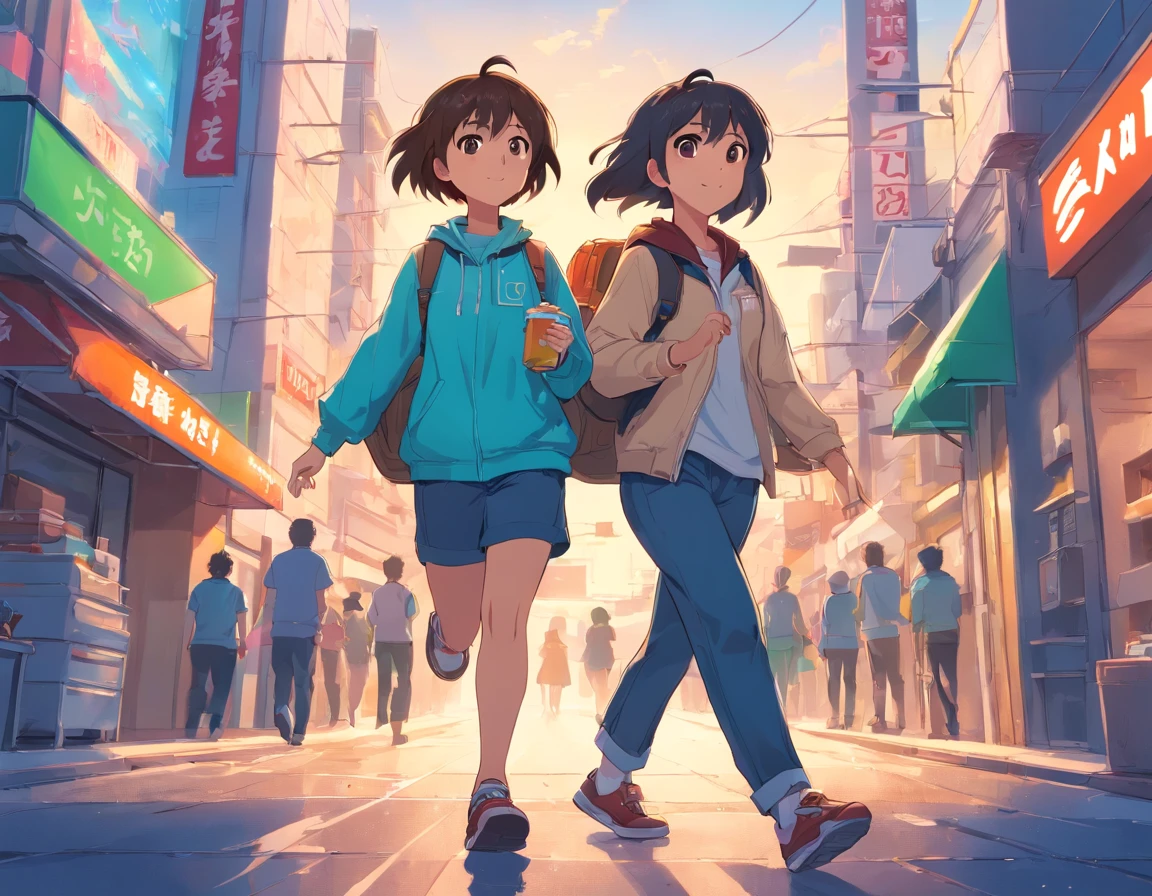 Logo-style illustration、Uber Eats Delivery Man、American comic、animesque、comics、comic strip、gag、Image Character、Unification of characters、Mascot character、humor、