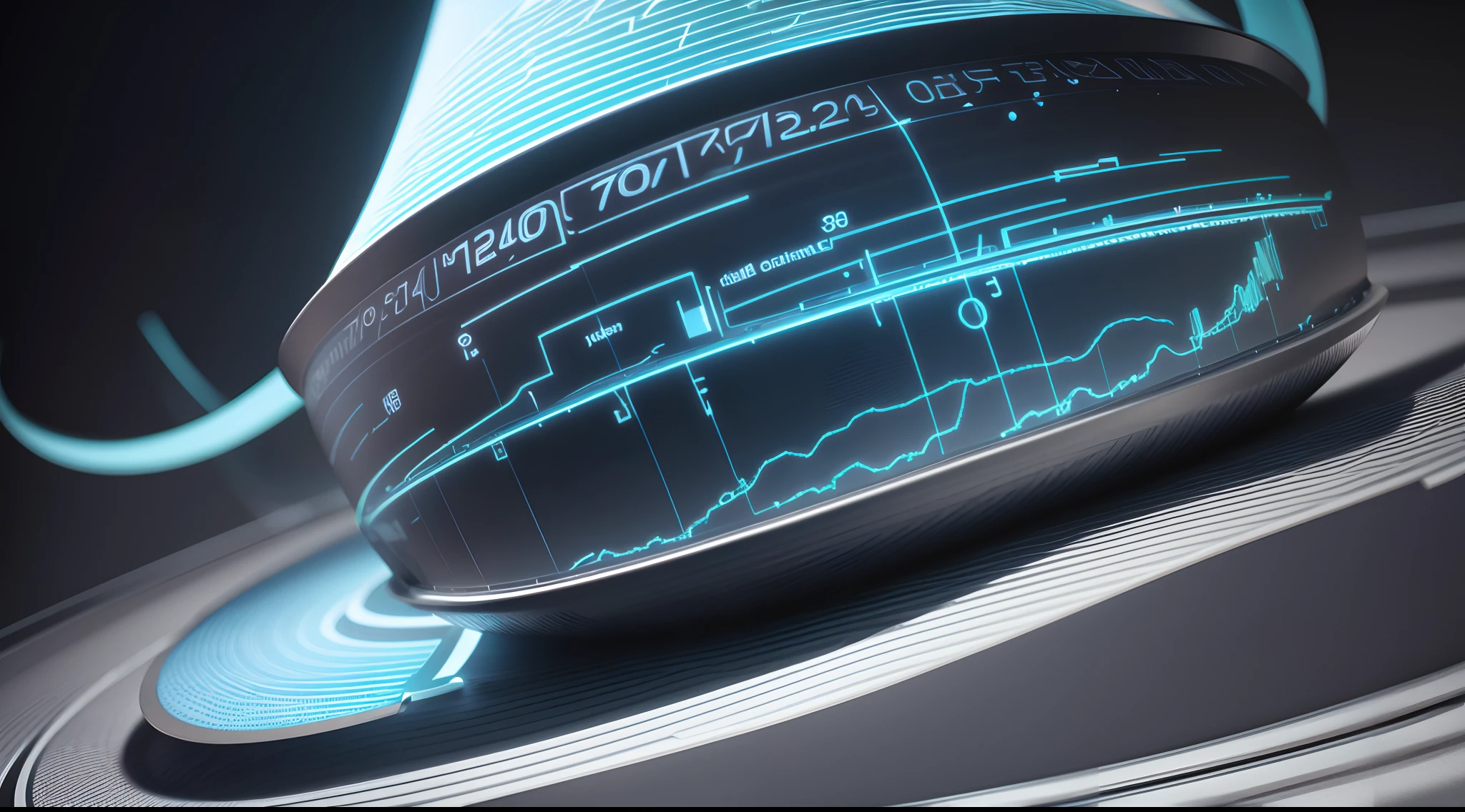 Engaging 3D visualization featuring stunning graphs、glinting