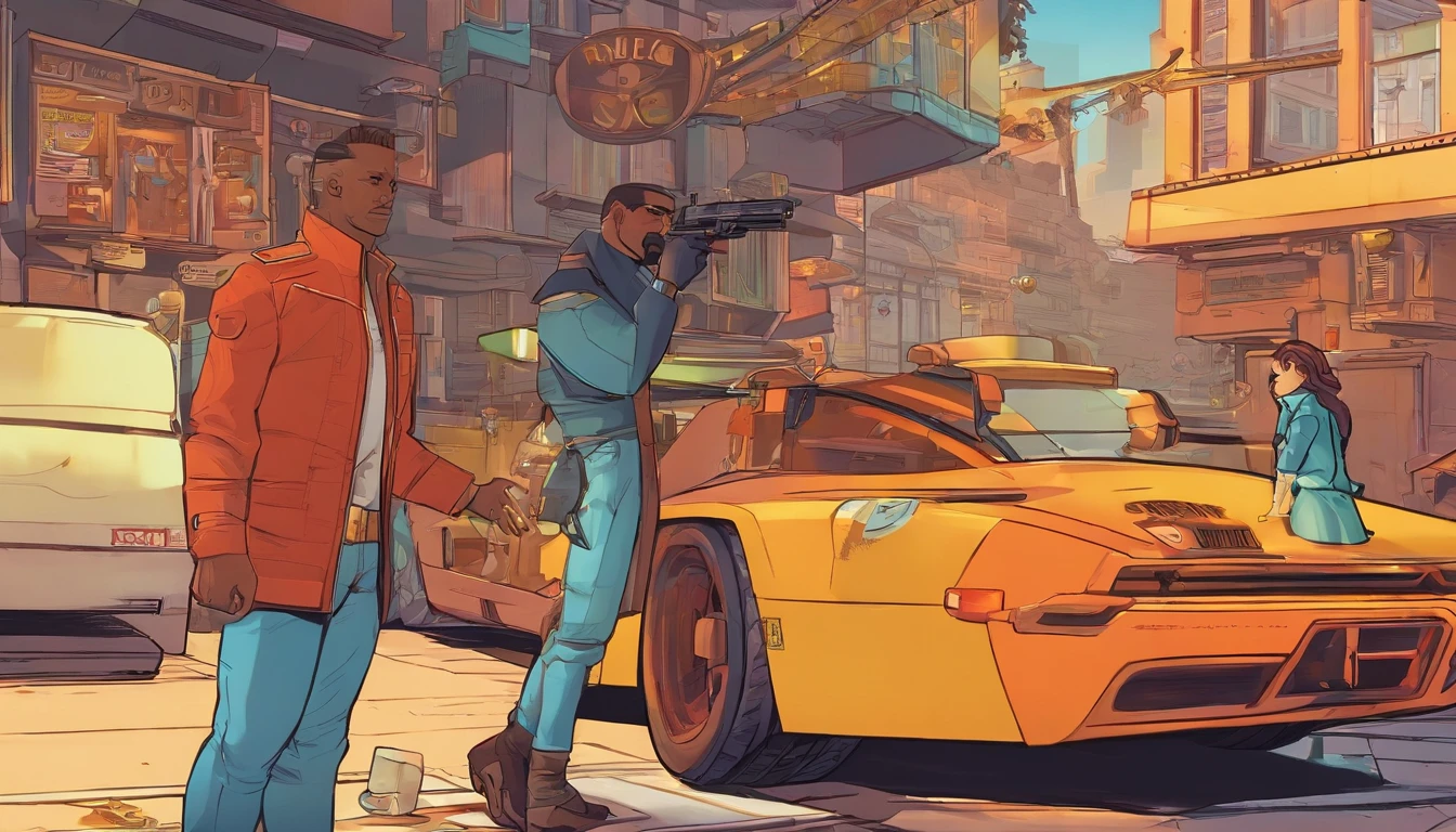 Close-up portrait of a man, The face is hidden under the hood, with a city bar in the background, His hand in greeting, inspired by concept art by Magalie Villeneuve, trending on cg society, AB ""Star Wars": The Old Republic", influenced by Ralph McQuarrie's concept art. A work of art is visualized in an environment, combining elements of illustration, 3D Rendering, and photography, The result is a visually stunning and immersive piece. The colors and lighting are bright and dynamic, Enhancing the overall atmosphere of the artwork. Image quality is paramount, With the best quality, 4K or 8K resolution, hight resolution, And a masterpiece:1.2, which makes it a true masterpiece in terms of quality and detail.
