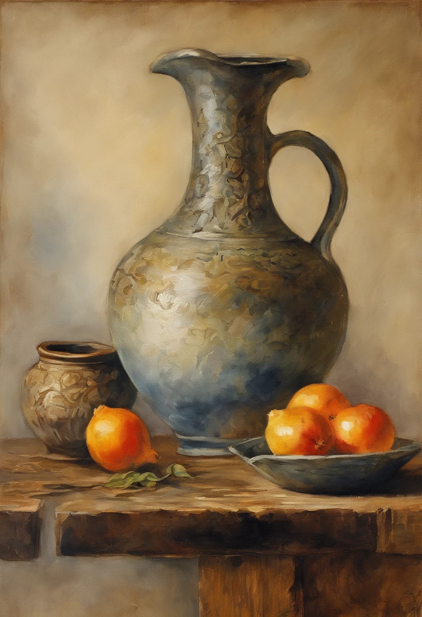 masterpiece, superior quality, best quality, official art, beautiful and aesthetic: 1.2), two jugs of water, one perfect and the other completely cracked, on a rustic table

, ming dynasty, masterpiece, best quality, high quality, high resolution, 16K, RAW, ultra high resolution, ultra details, fine details, an extremely delicate, extremely detailed real shadow, anime, highly detailed painting, award-winning glamor painting, wonderful painting, artistic style, stylized