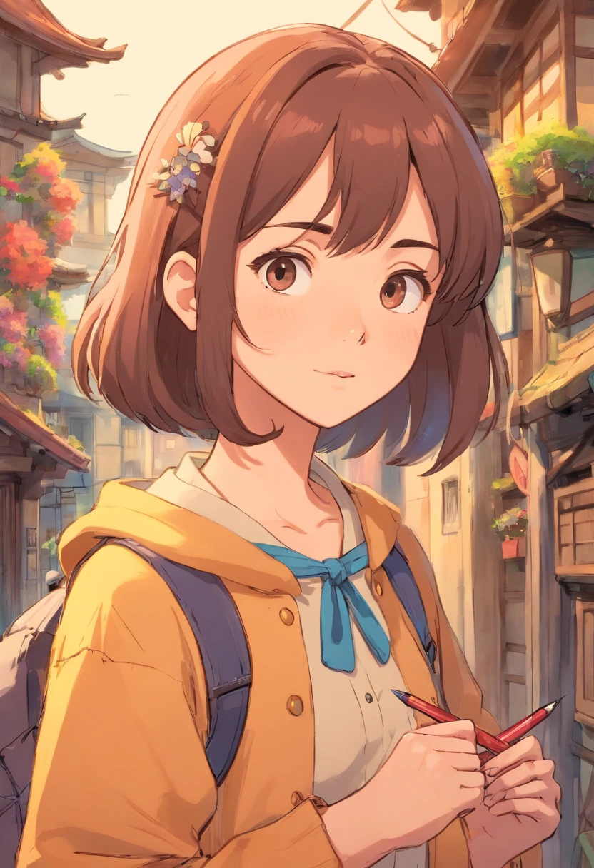 pen_sketch_style, 1girl, solo, tinta, sketchfab,Manga style