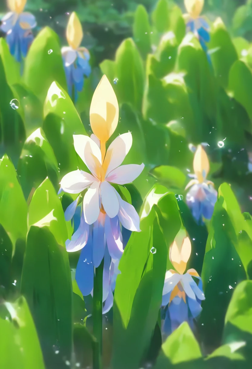 Water hyacinth flowers are a very beautiful flower,Its flowers take on a lilac hue,Very fresh and elegant。The petals of the water hyacinth flower are heart-shaped,The flower has a circle of yellow stamens in the middle,Very conspicuous。
The flowers of the water hyacinth flower have a unique shape,It's like a little wind chime,extremely cute。The petals also have clear lines,Exudes a faint aroma,Very charming。