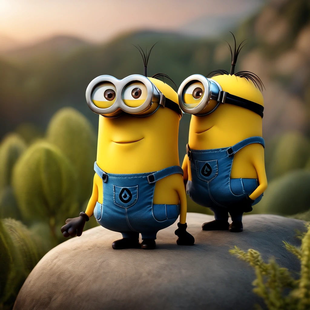 minions com o dedo indicador na boca pedindo silencio