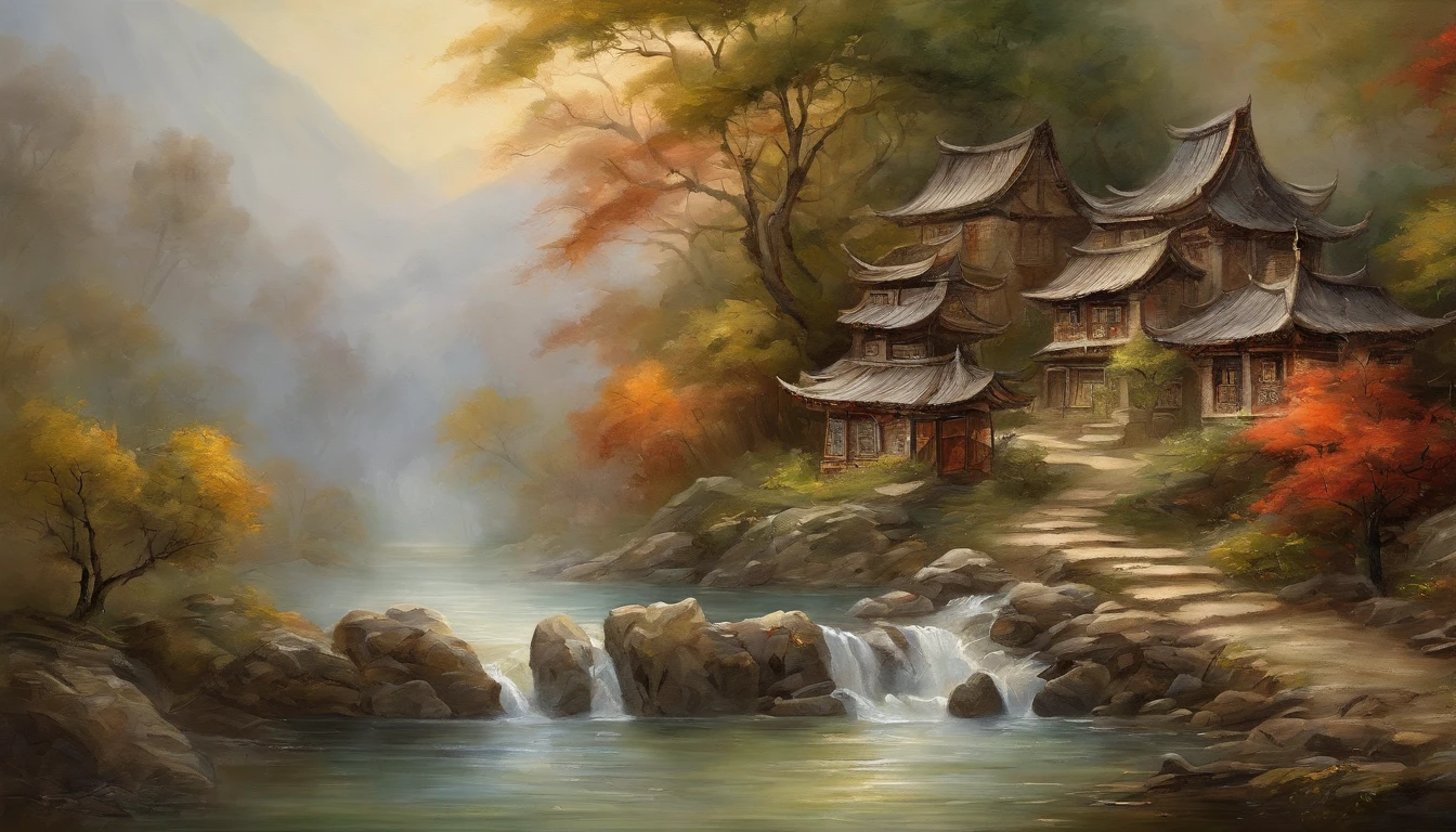 masterpiece, superior quality, best quality, official art, beautiful and aesthetic: 1.2), one jug of water, on a rustic table, ming dynasty, masterpiece, best quality, high quality, high resolution, 16K, RAW, ultra high resolution, ultra details, fine details, an extremely delicate, extremely detailed real shadow, anime, highly detailed painting, award-winning glamor painting, wonderful painting, artistic style, stylized