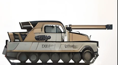 an advertising poster selling a chftntank tank, highly detailed in bright colors and with a white background. a text in bold letters saying "Buy yours today!"; clean and polished, shiny and new