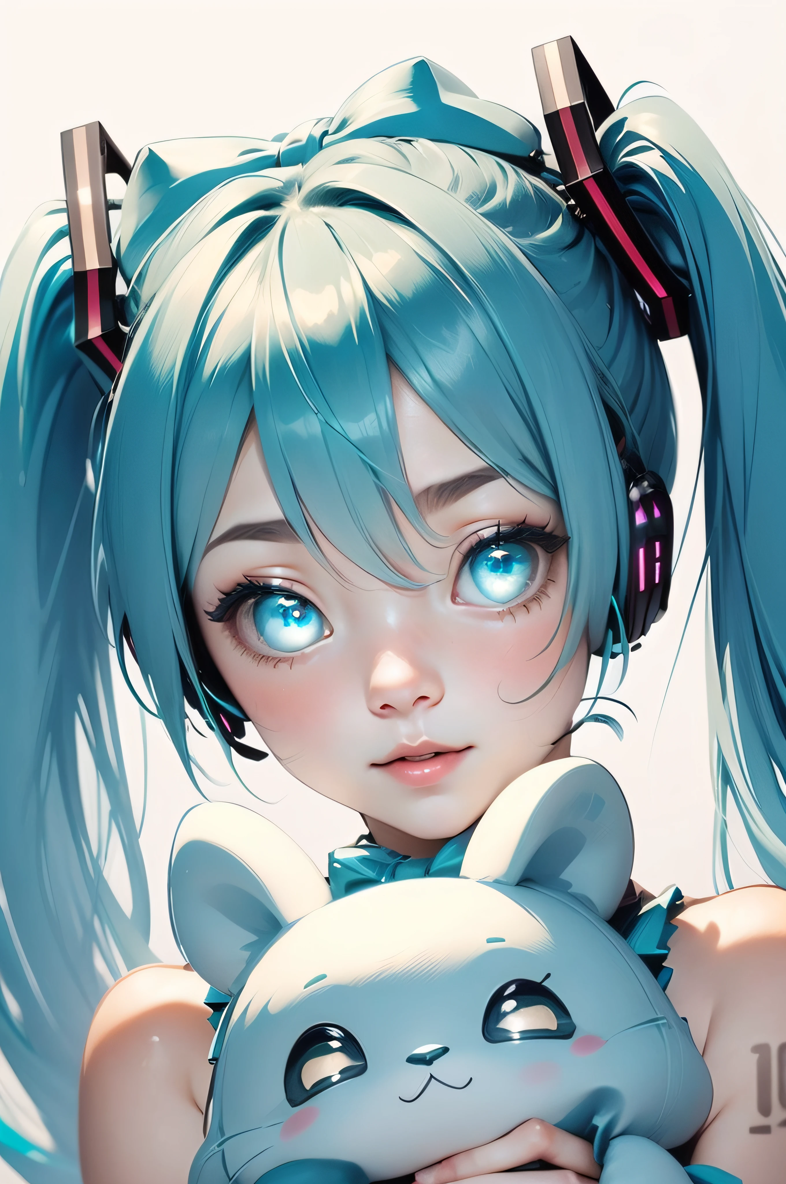 (masterpiece, intricate details), 1girl, mature female, idea _face, BREAK hatsunemiku, (Hatsune Miku, glowing eyes), , miku hatsune, ahoge, aqua eyes, aqua hair, crossed bangs, hair between eyes, hair ornament, headphones, long hair, twintails,