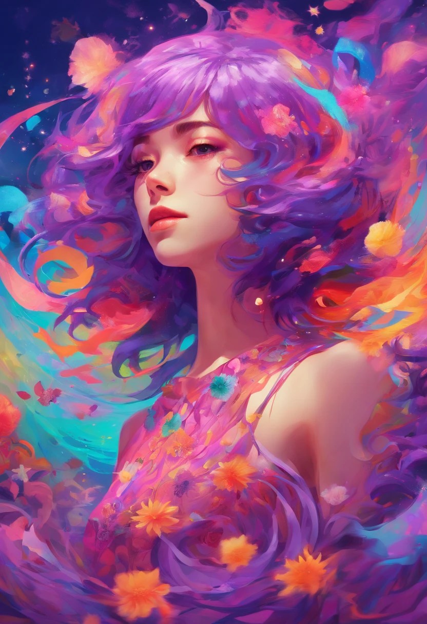 ((top-quality, 8K)), (Realistic), (Face Focus: 1.1), (purpleish color: 1.3), Kawaii Girl, short-hair,
Hair fluttering in the wind, Facing to the side, Look up at your face, Eyes closed, (Sleeveless: 1.1)、Skirt, D Cup Breasts,Countless petals are falling