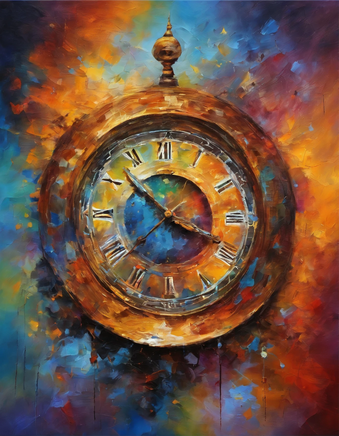 cosmic clock, assustador, cores muito brilhantes, light particles, com luz brilhante, Mshiff, Arte do papel de parede, Papel de parede UHD, artistic, intrincado