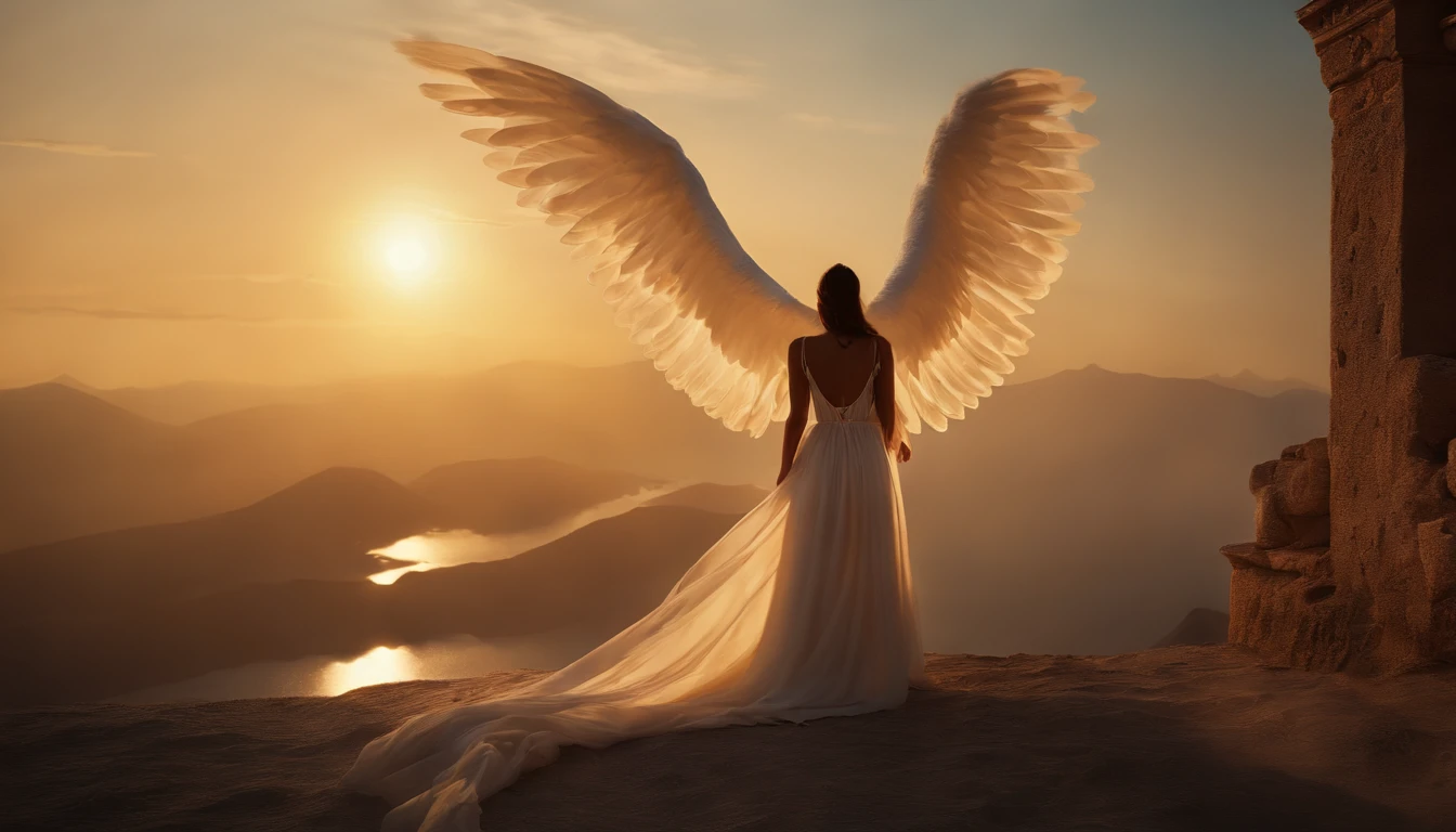 (Professional 3D rendering:1.3) de (Realistic:1.3) The most beautiful artistic photo in the world,Featured angels falling from soft, bright skies, ((Angels in the sky descend from heaven in a dynamic pose, fantastic location, Ambiente majestoso e desordenado)), Full-body 8K drive rendering, action shot, poros da pele, very dark lighting, sombreamento pesado, um detalhado, Detalhe Face, (vibrancy, Realistic photogrdeia, Realistic, Dramatic, Escura, foco nítido, 8k), ((((Use skins)))), (intricada:1.4), decadente, (altamente detalhado:1.4), pintura digital, rendering by octane, art stations, Conceito-Arte, liso, foco nítido, illustration, Do surgimento da arte, (Loish:0.23), Wlop Ilya Kuvshinov, e greg rutkowski e alphonse mucha gracias, (global ilumination, studiolight, Quantidade de luz), patife, genial, we, Corpo inteiroesbiano, ((Fundo escuro e antigo da cidade:1.3)),CGSesocieda,art stations