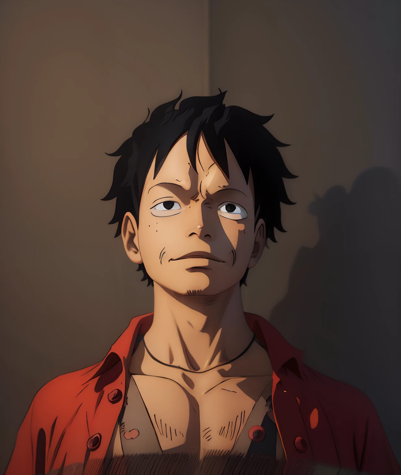 Convert my picture into one piece character luffy