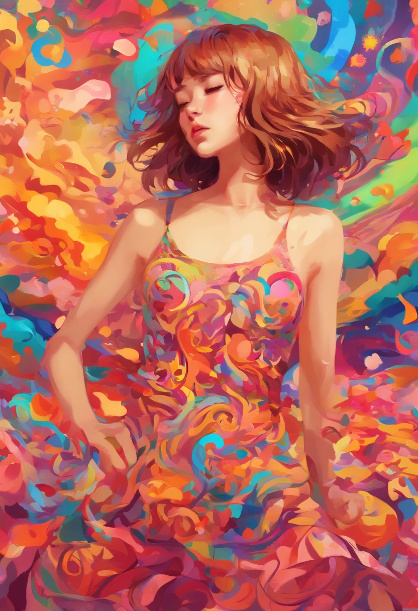 ((top-quality, 8K)), (Realistic), (Face Focus: 1.1), (Brownish: 1.3), Kawaii Girl, short-hair,
Hair fluttering in the wind, Facing to the side, Look up at your face, Eyes closed, (Sleeveless: 1.1)、Skirt, D Cup Breasts,Countless petals are falling