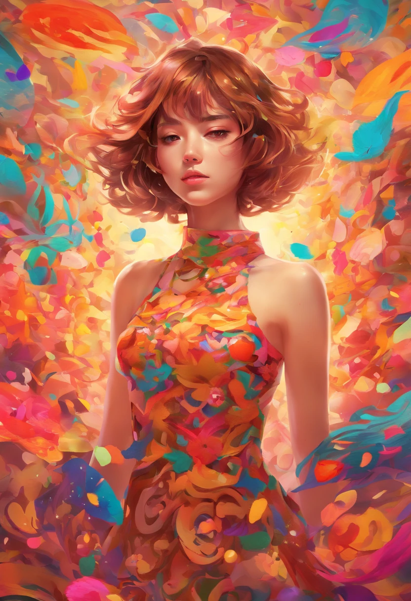 ((top-quality, 8K)), (Realistic), (Face Focus: 1.1), (Brownish: 1.3), Kawaii Girl, short-hair,
Hair fluttering in the wind, Facing to the side, Look up at your face, Eyes closed, (Sleeveless: 1.1)、Skirt, D Cup Breasts,Countless petals are falling