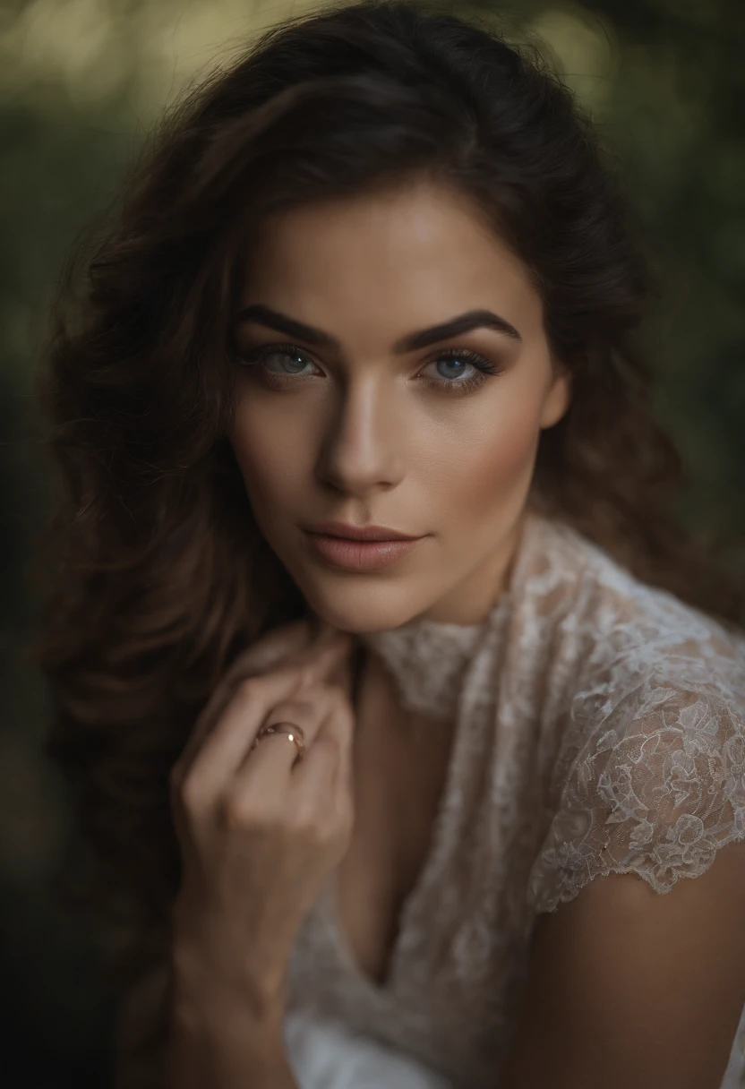 "(best quality,highres:1.2),realistic portrait,beautiful detailed eyes,beautiful detailed lips,sensual pose,dreamy lighting,vibrant colors,soft focus,fine brushstrokes,romantic ambiance"