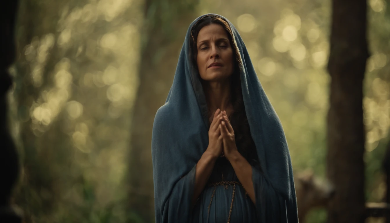 isabel, prima de maria , mother of Jesus, pregnant. Biblical character