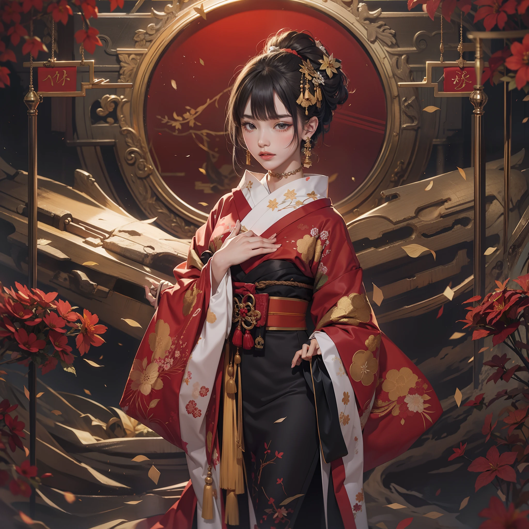 detailed kimono