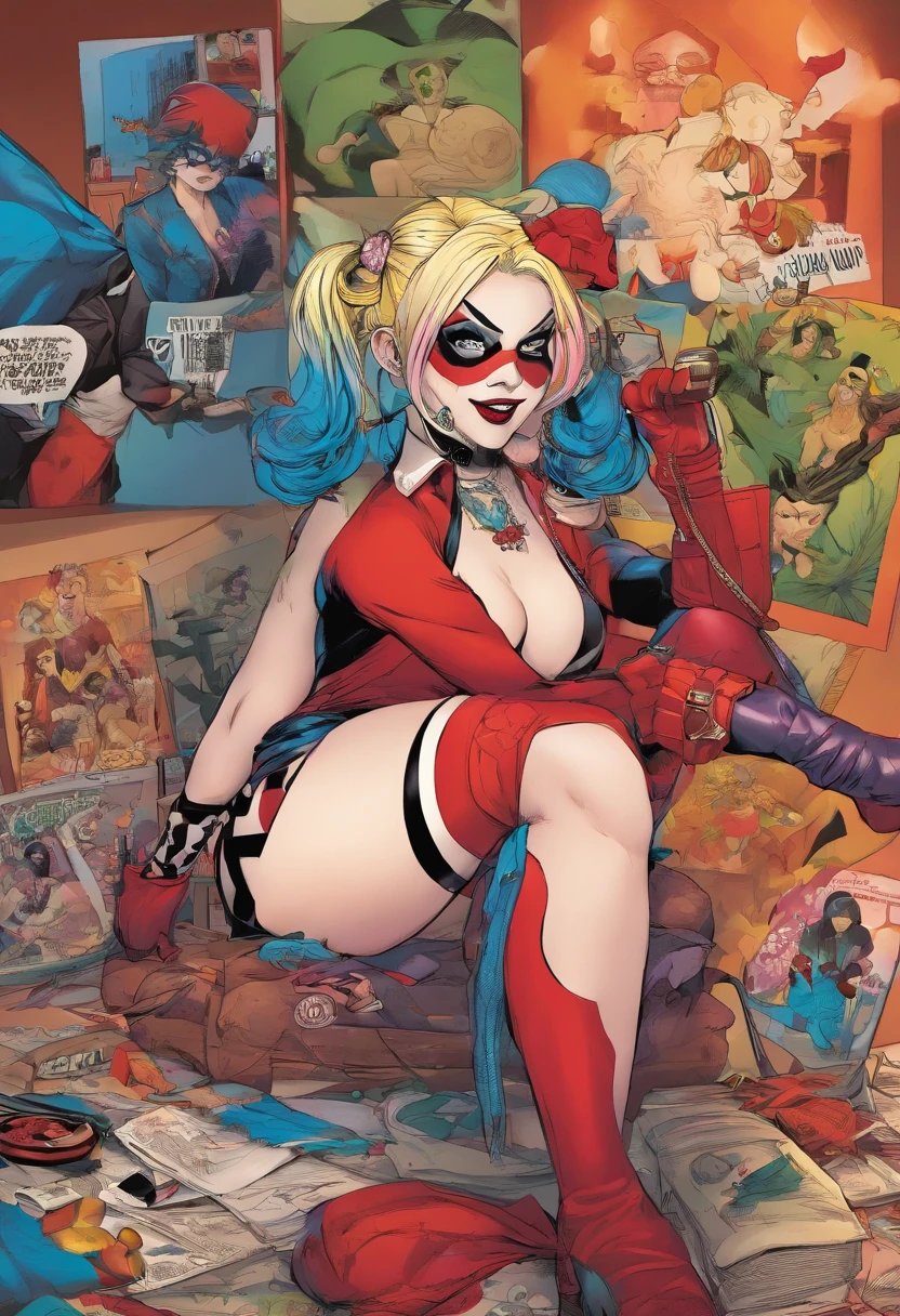 Harley Quinn teniendo sexo, desnuda, hd, perfect body