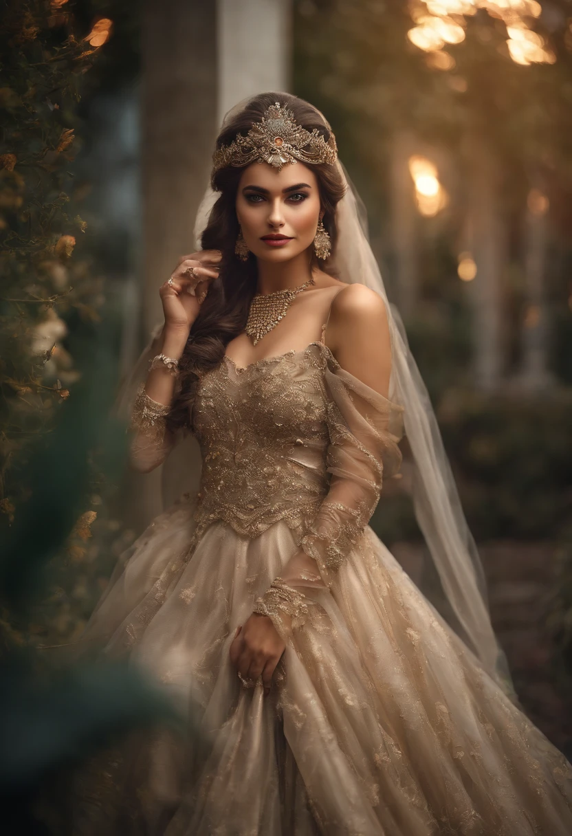 best quality,4k,8k,highres,masterpiece:1.2,ultra-detailed,realistic,photorealistic:1.37,portraits,illustrations,oil painting,rich colors,vibrant tones,soft lighting,detailed textures,longeyelashes,lively eyes,detailed lips,ethnic mix girl,beautiful hairstyle,wearing a masquerade mask,flowing gown,dancing gracefully in a Venetian garden,with the moon shining down on her,sparkling stars in the sky,romantic atmosphere,enchanted garden,fragrant flowers,whispering trees,peaceful reflection pond,soft breeze,quiet ambiance,whimsical theme,elegant pose,storytelling composition,majestic pillars,decorative masks,hidden identities,dreamlike setting,magical night scene,mysterious charm,ethereal beauty,artistic depiction. mask