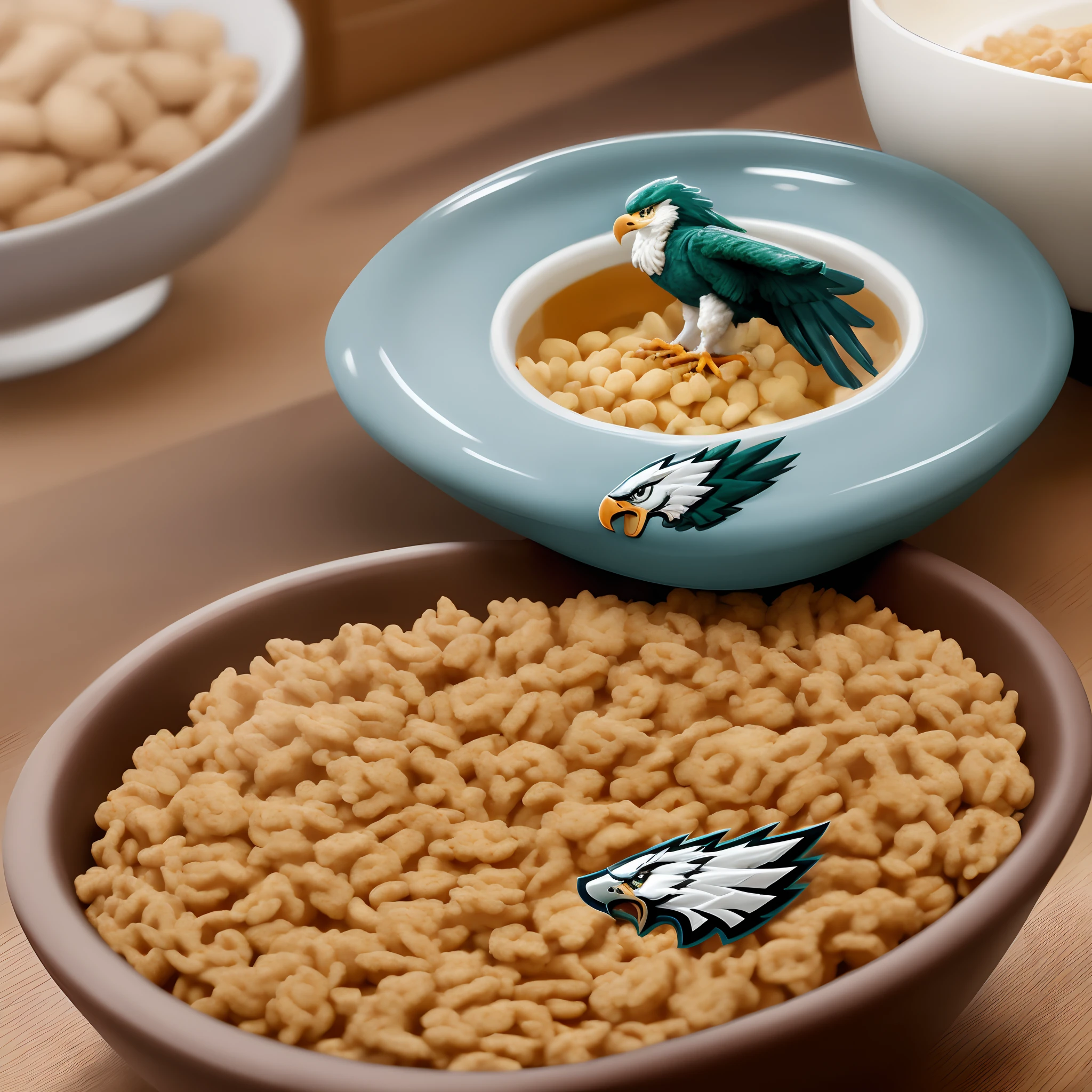Philadelphia eagles logo in cereal