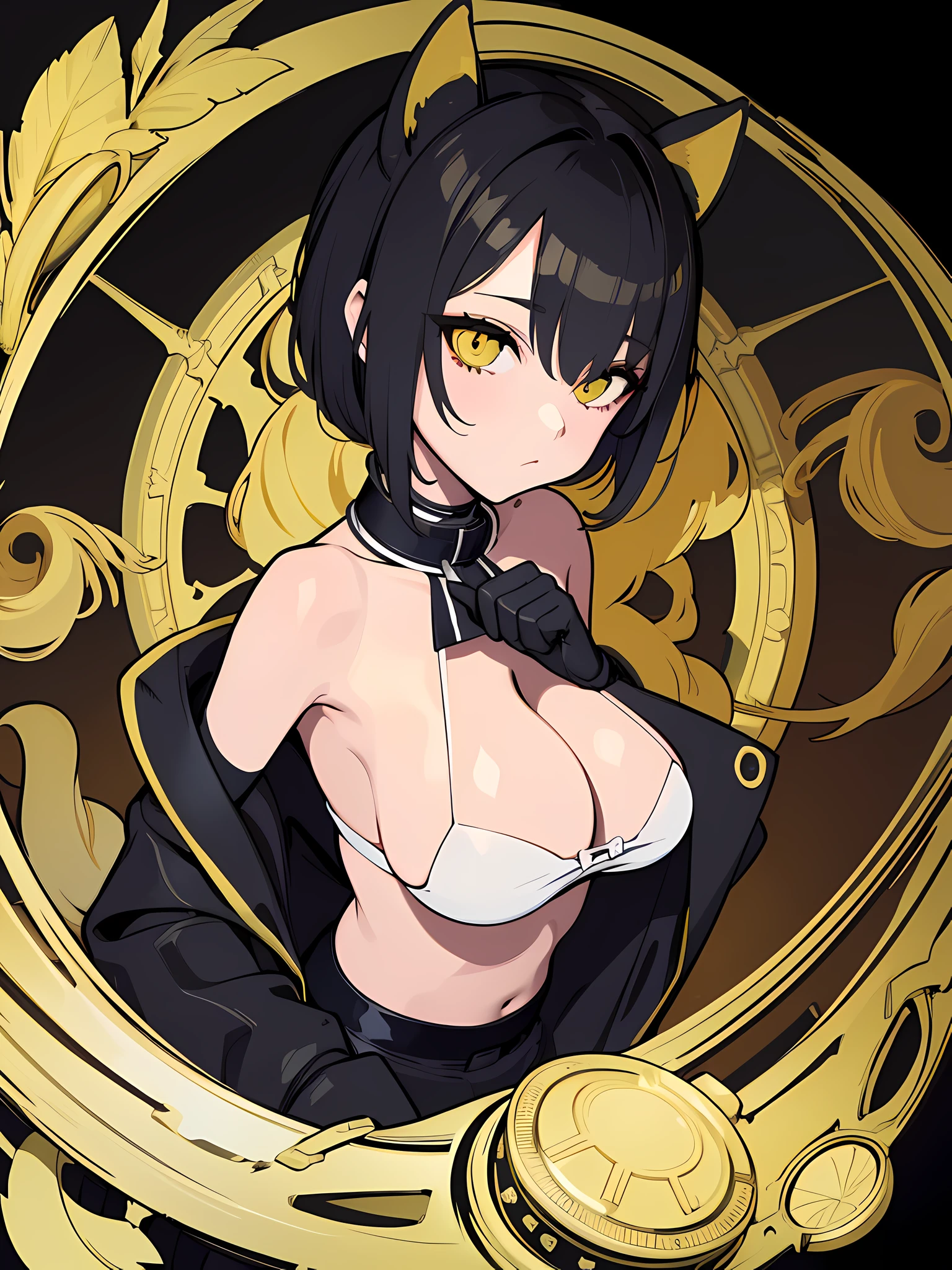((Best quality, 8K, Masterpiece: 1.4)),((Amazing detail: 1.3)),((illustration: 1.2)),((high resolution: 1.1)),1 man,Cover your face with 1 playing card,Wear black gloves,One eye is exposed,Eyes glow,Anime style,wear suit,casino background,Delicate,Combat posture,with short golden hair,full bodyesbian,Anatomically correct,