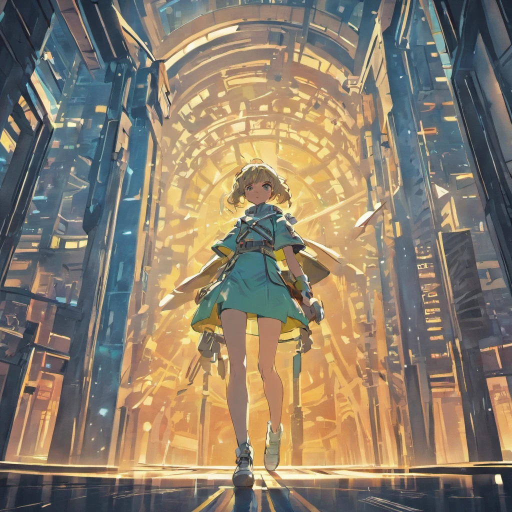 midshot, (cel-shading style:1.3), centered image, ultra detailed illustration of a futuristic metropole vintage by matte painting artist Sead Mead arquiteture, add a grup of a male and female astronauts walking into the center of a city and a high plataform to spacerocket,(tetradic colors), inkpunk, (ink lines:1.1), strong outlines, art by sead mead, bold traces, unframed, high contrast, (cel-shaded:1.1), vector, 32k resolution, best quality, flat colors, flat lights
