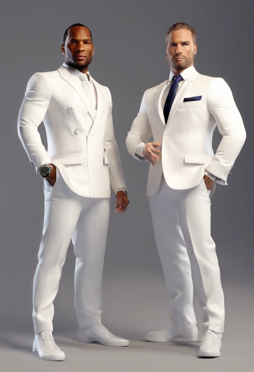 Gang leader Didier Drogba and Sneijder in white suits