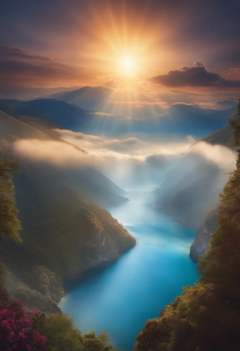 When describing the "third Heaven," imagine a scene of indescribable peace. This is God's place, where His presence is felt in every inch. The light emanating from there is so intense that no earthly sun could compete. Sacred words are whispered reverently, resonating with ineffable power, ((masterpiece)), (best quality), (ultra detailed), ((highly detailed) ), 4k, (8k)