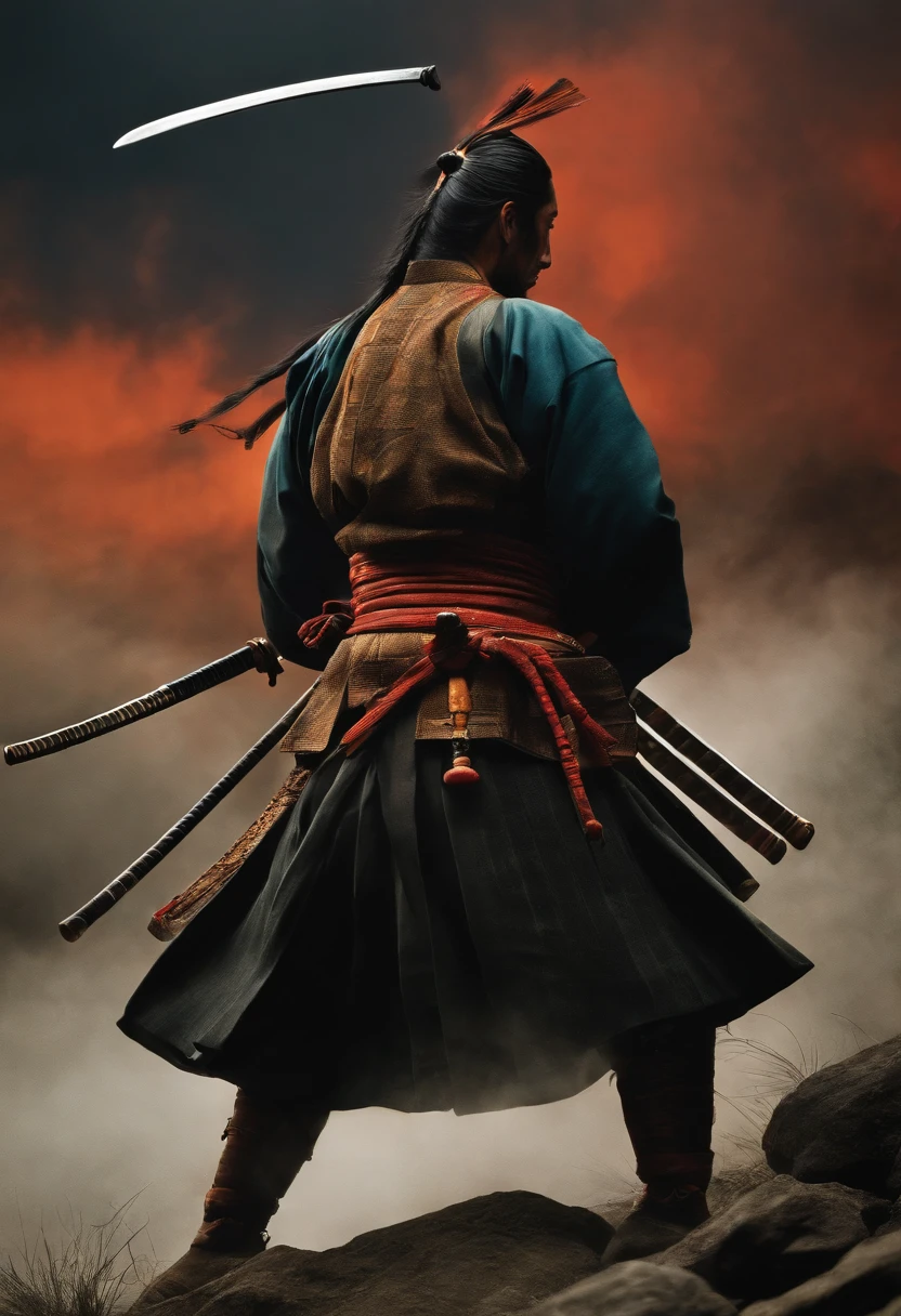 myamoto musashi, samurai, capa de quadro