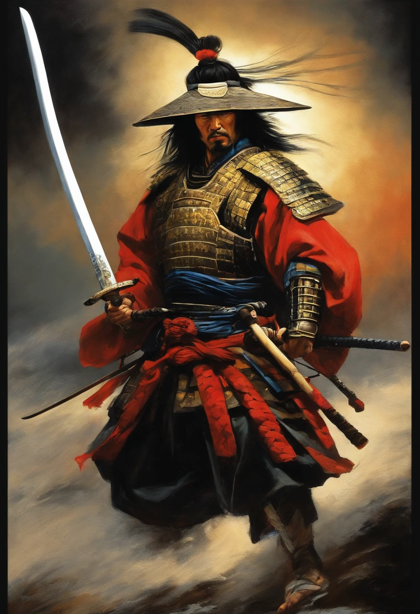 myamoto musashi, samurai, capa de quadro