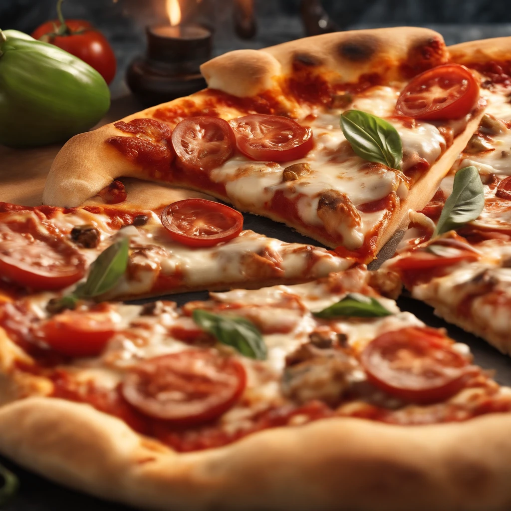 Muy gordo Thor come pizza grande, Detalles altos, ultra foto realsisim, realista, 8k