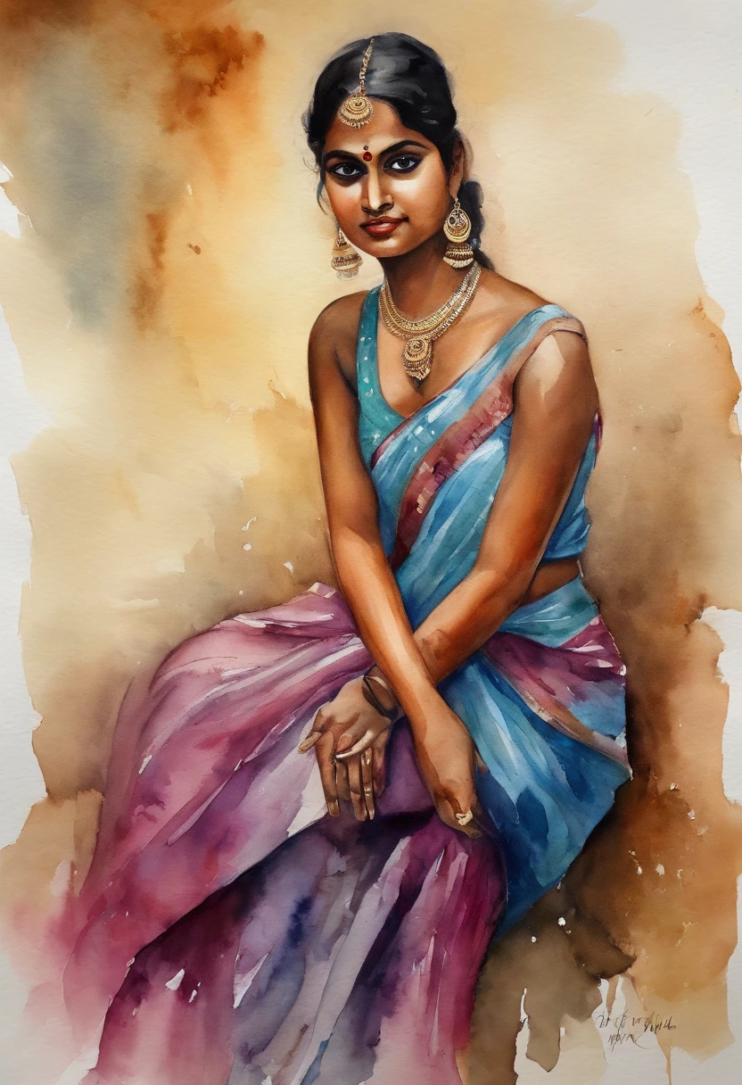 South Indian young girl, age 15, tight boobs big thighs, chubby Indian girl, cameltoe, naked south Indian young girl , girl, sexy girl, silks saree , cute face, dramatic lighting,