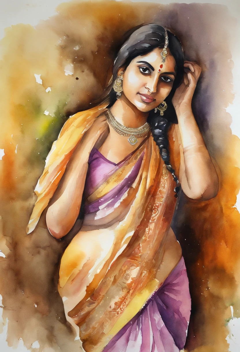 South Indian young girl, , tight boobs big thighs, chubby Indian girl, cameltoe, naked south Indian young girl , girl, sexy girl, silks saree , cute face, dramatic lighting,