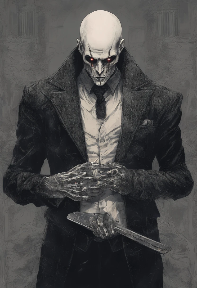 ((Best quality, 8K, Masterpiece: 1.4)),((Amazing detail: 1.3)),((illustration: 1.2)),((high resolution: 1.1)),1 man,Cover your face with 1 playing card,Wear black gloves,One eye is exposed,Eyes glow,Anime style,wear suit,casino background,Delicate,Combat posture,with short golden hair,full bodyesbian,Anatomically correct,