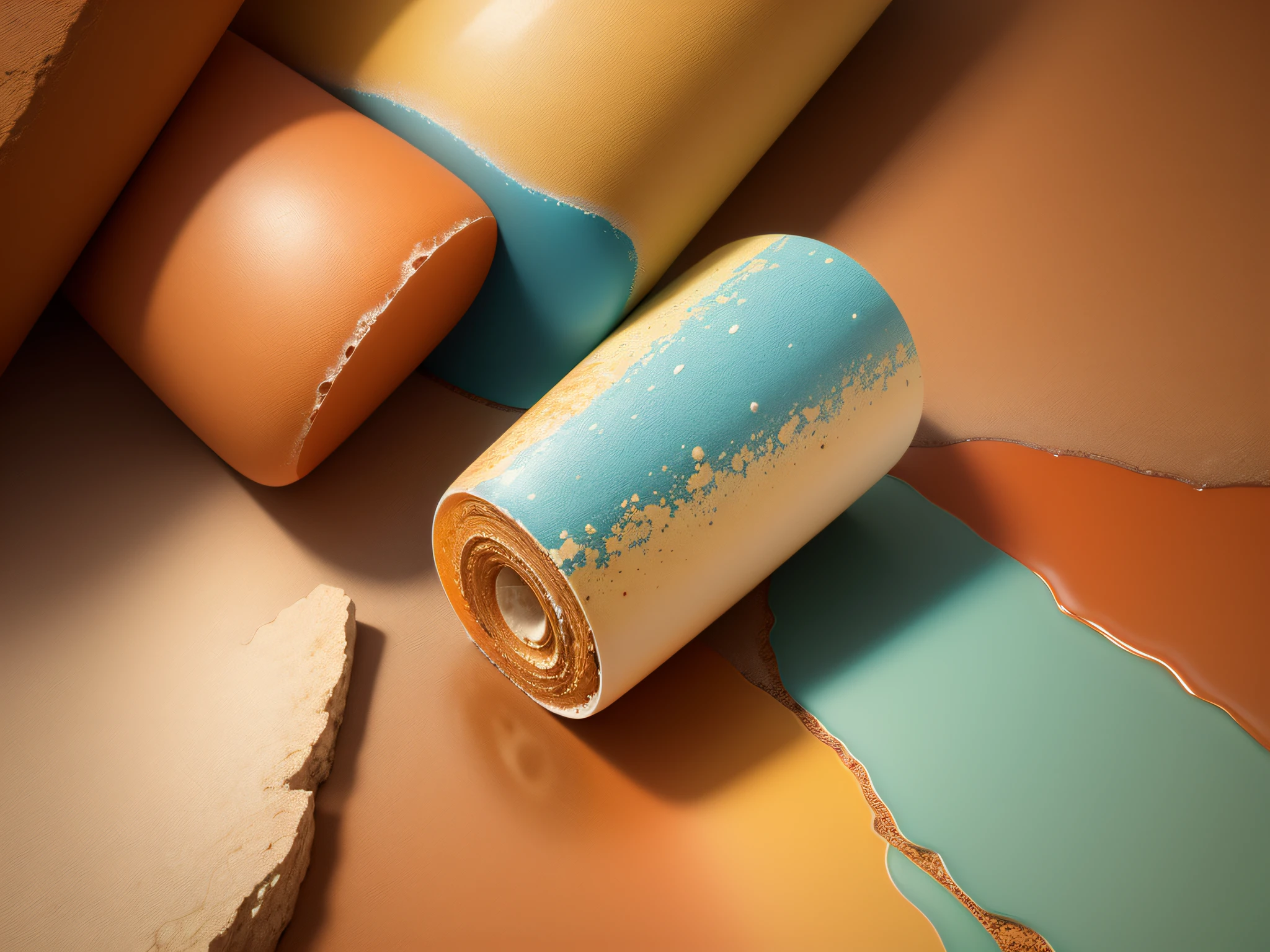 wallpaper, fondo de marmol color ocre y blanco , warm colours, gran detalle y claridad, Maximum resolution, UHD, 8k