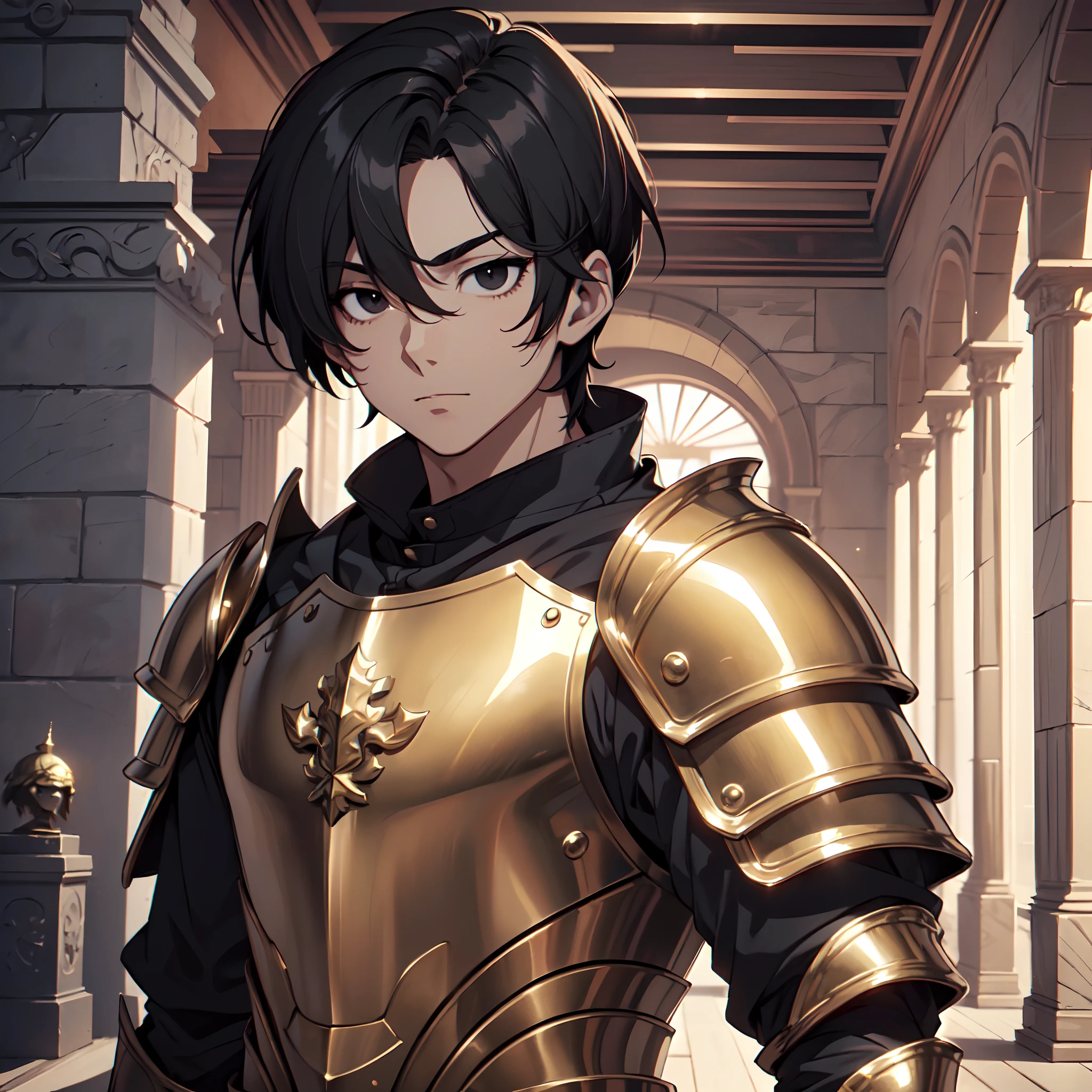 128K Ultra High Definition,
128K Ultra High Quality,
128K Ultra High Resolution,
Best Definition,
Best Quality,
Best Resolution,
Perfectly Detailed,
Perfectly Designed,
Extremely Detailed,
Extremely Designed,
Hyper Detailed,
Hyper Definition,
Hyper Quality,
Hyper Resolution,
Masterpiece,
(((Anime))),
Body Shot,
(((Boy))),
Handsome,
Muscular Body,
(((Black Short Hair))),
(((Black Eyes))),
(((Hyper Detailed & Perfectly Designed Bronze Armor Plates))),
(((Hyper Detailed & Perfectly Designed Baron Armor))),
(((Inside Of Medieval Royal Palace Background Scenery))),
