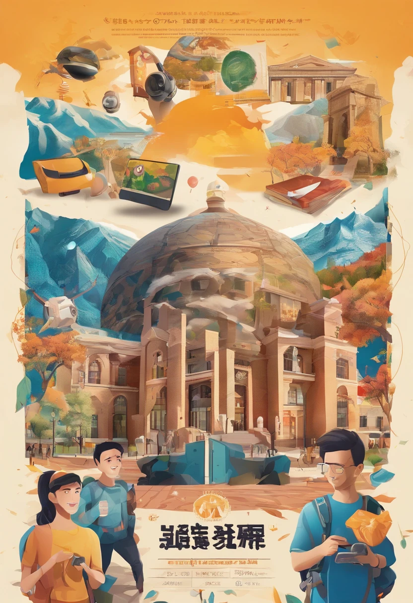 ((On-campus college students,Using VR、Would、camera、Camera、Painting-related elements、Drone、Mapping tools, lantern))Objects that take pictures and draw accurate 3D stereoscopic landscapes。 portrait photos, ultra-wide angle, Depth of field,Color coding, insanely details, Depth of field, Freedom(degrees of freedom), 32 k, The ultra-Highres