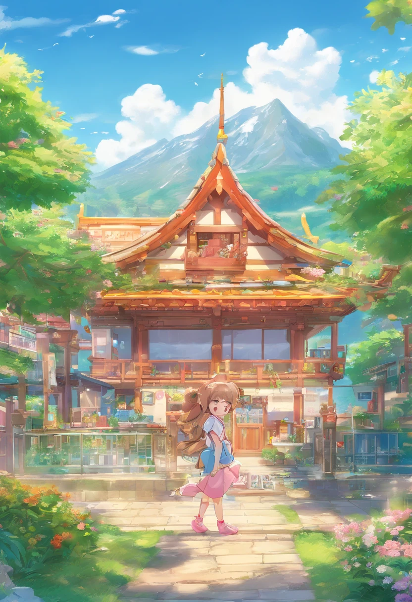 （（（Comic storyboard））），comic strip，Two-dimensional picture，Manhwa Style，Makoto Shinkai animation style，Makoto Shinkai animation film art style，Ultra-wide angle of view，China-style，a town with beautiful scenery，Faraway view，Vivid and bright colors，super-fine，ultra - detailed，high qulity，8K ，oc rendered，dynamic viewing angle，Hyper Real，Ultra photo realsisim