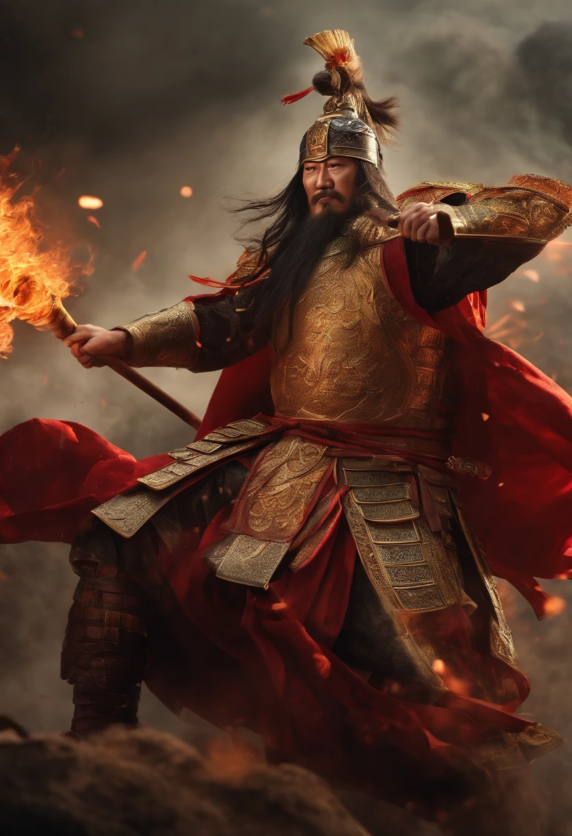 Guan Gong fights Qin Qiong