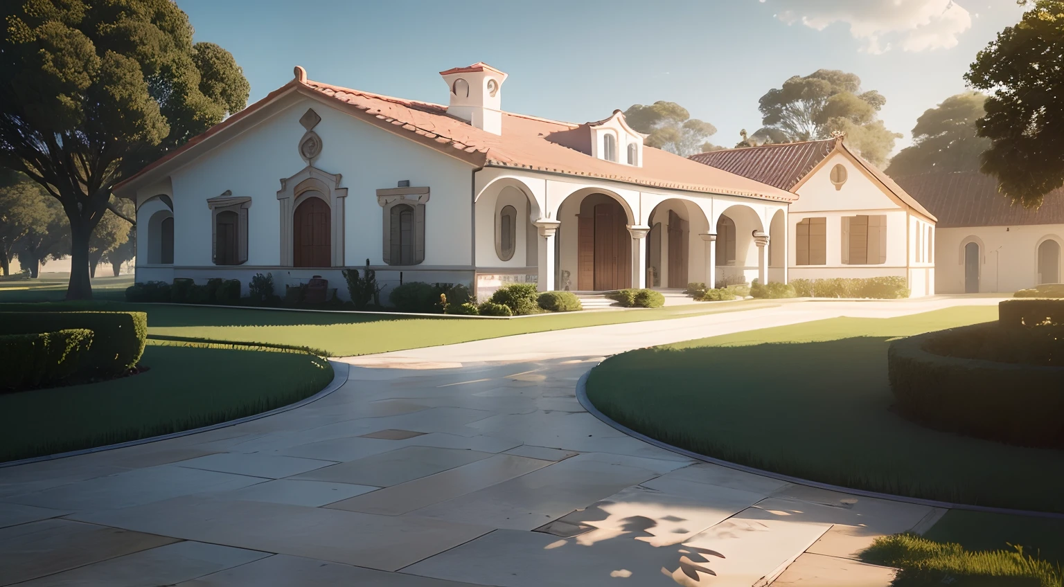 Grande
Casa de alvenaria, telhado com telhas ceramicas portuguesas, no meio da floresta, renderizacao lumion pro, Jardinß Around, qualidade ci ematografica, iluminacao noturna, simple floor