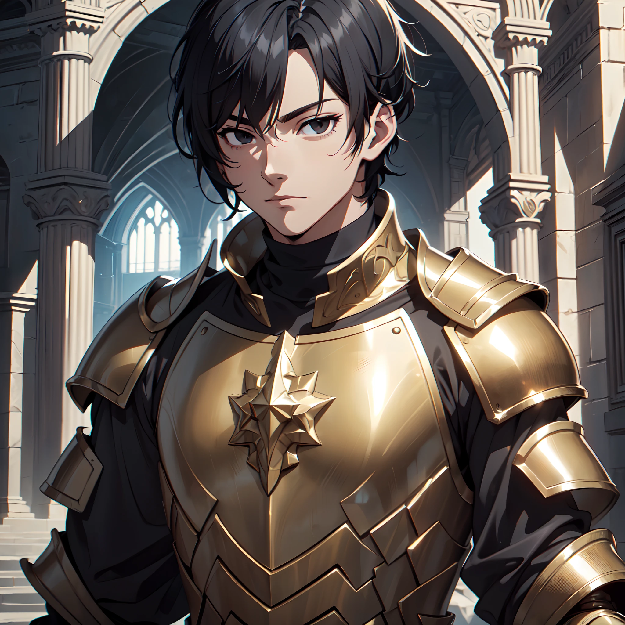 128K Ultra High Definition,
128K Ultra High Quality,
128K Ultra High Resolution,
Best Definition,
Best Quality,
Best Resolution,
Perfectly Detailed,
Perfectly Designed,
Extremely Detailed,
Extremely Designed,
Hyper Detailed,
Hyper Definition,
Hyper Quality,
Hyper Resolution,
Masterpiece,
(((Anime))),
Body Shot,
(((Boy))),
Handsome,
Muscular Body,
(((Black Short Hair))),
(((Black Eyes))),
(((Hyper Detailed & Perfectly Designed Bronze Armor Plates))),
(((Hyper Detailed & Perfectly Designed Baron Armor))),
(((Inside Of Medieval Royal Palace Background Scenery))),