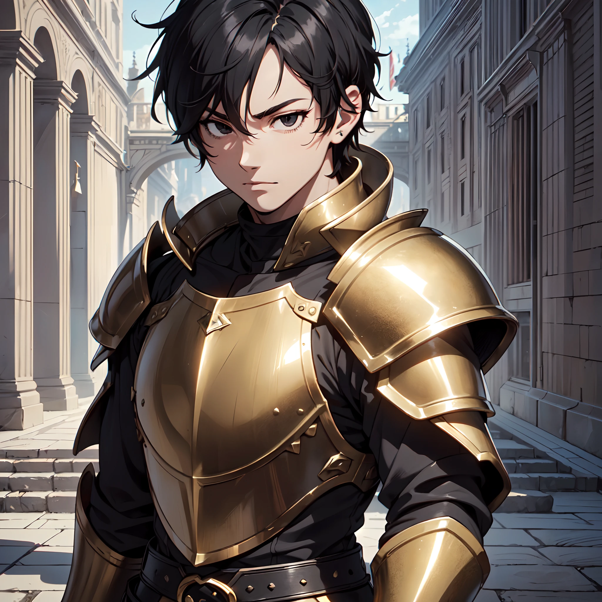 128K Ultra High Definition,
128K Ultra High Quality,
128K Ultra High Resolution,
Best Definition,
Best Quality,
Best Resolution,
Perfectly Detailed,
Perfectly Designed,
Extremely Detailed,
Extremely Designed,
Hyper Detailed,
Hyper Definition,
Hyper Quality,
Hyper Resolution,
Masterpiece,
(((Anime))),
Body Shot,
(((Boy))),
Handsome,
Muscular Body,
(((Black Short Hair))),
(((Black Eyes))),
(((Hyper Detailed & Perfectly Designed Bronze Armor Plates))),
(((Hyper Detailed & Perfectly Designed Baron Armor))),
(((Inside Of Medieval Royal Palace Background Scenery))),
