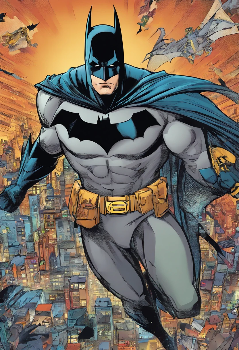 batman, detailed, CBZBB style, Trend in Arstation, digital art, tag